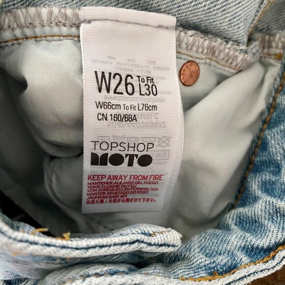 Topshop MOTO Jeans with Raw Hem 26 x 30 - Picture 6 of 8
